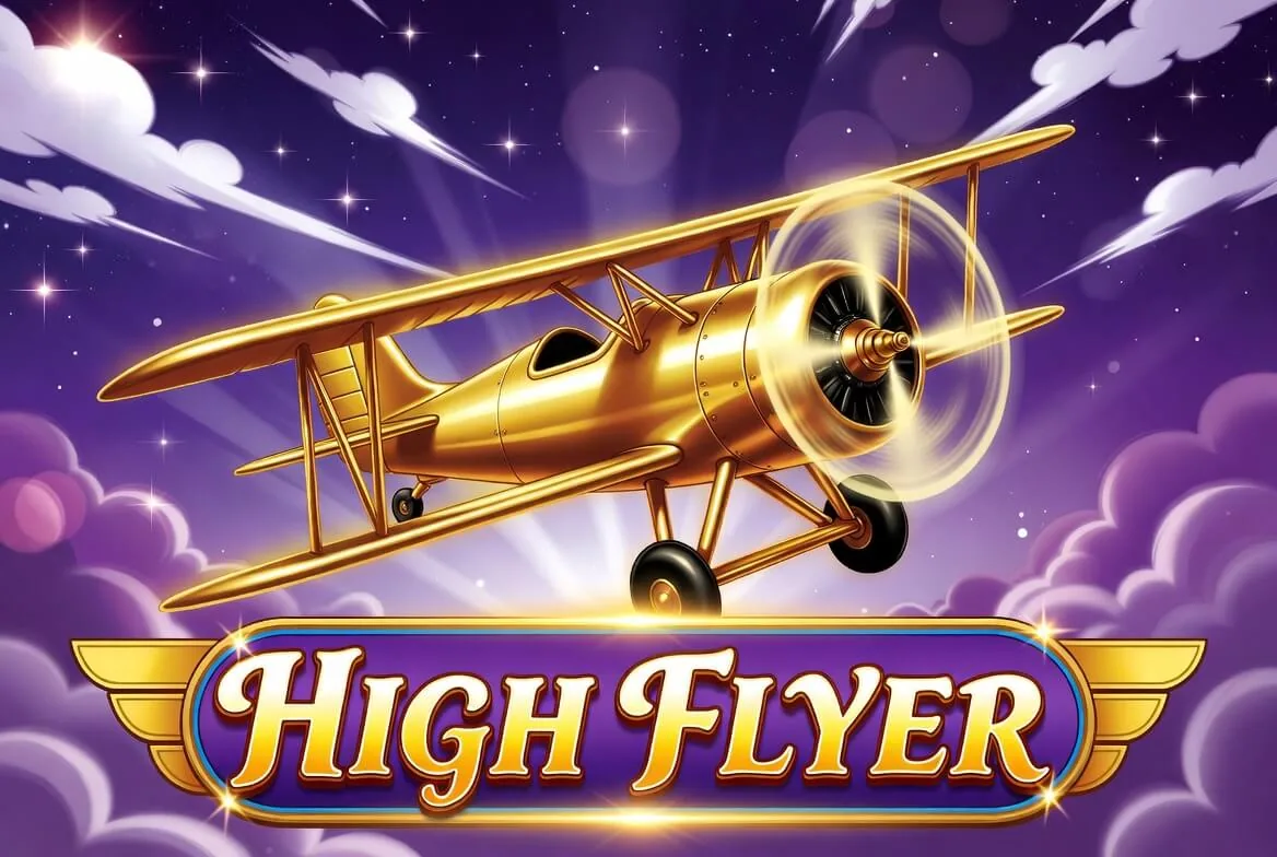 Mode latihan High Flyer menampilkan saldo virtual